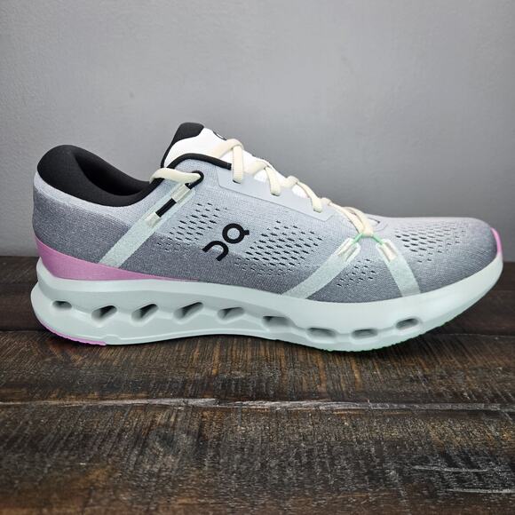NEW ON Cloudsurfer Mens Size 12 Comfy Running Shoes Sneakers Gym Gray Pink Green main image 6